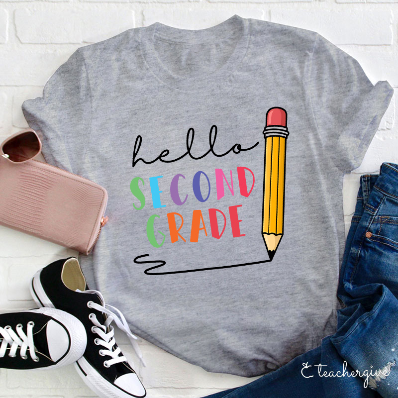 Personalized Hello Kindergarten  Big Pencil T-Shirt