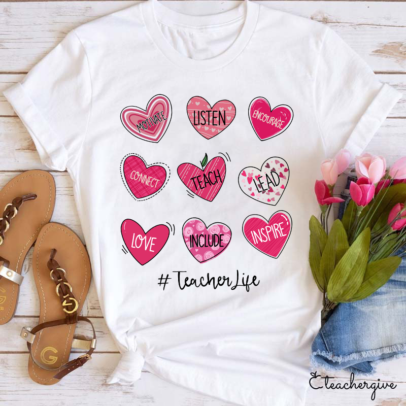 Motivate Listen Encourage Teacher T-Shirt