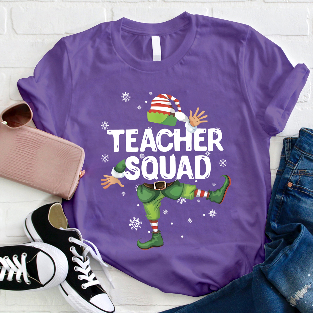 Teacher Squad Elf Teacher T-Shirt
