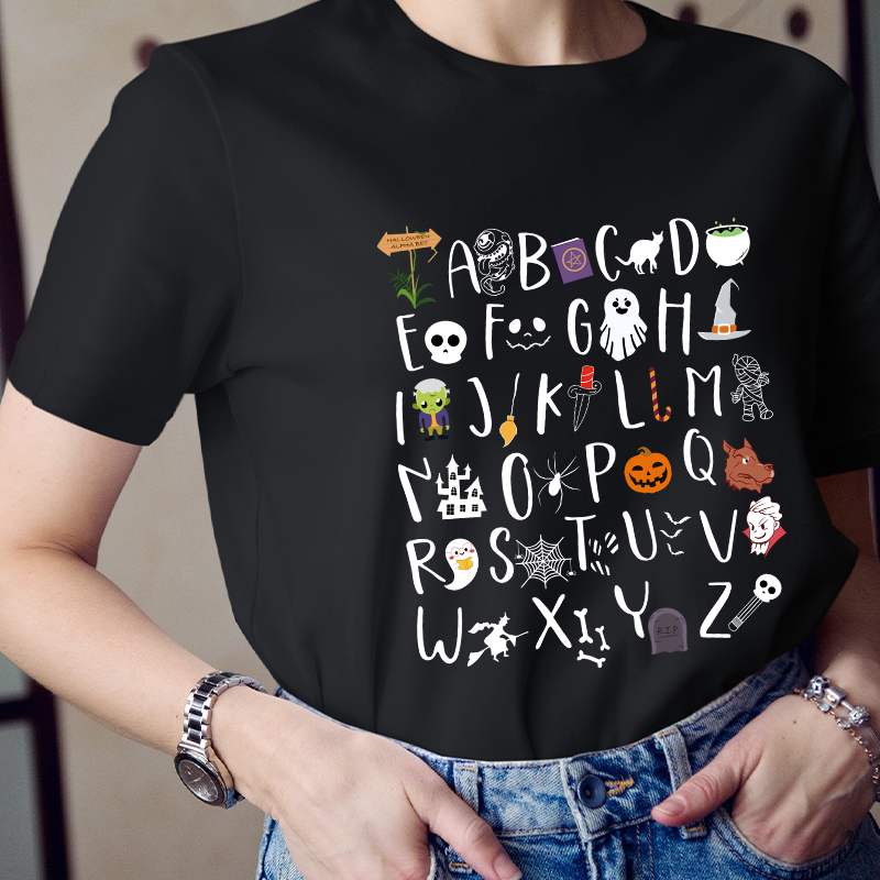 Spooky Alphabet T-Shirt