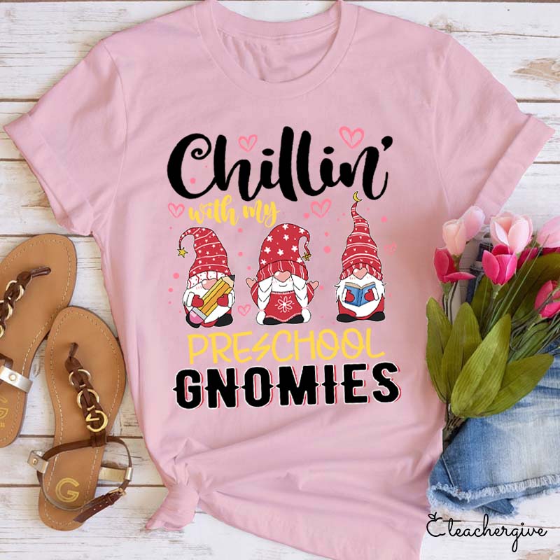 Personalized Chillin With My Gnomies Teacher T-Shirt