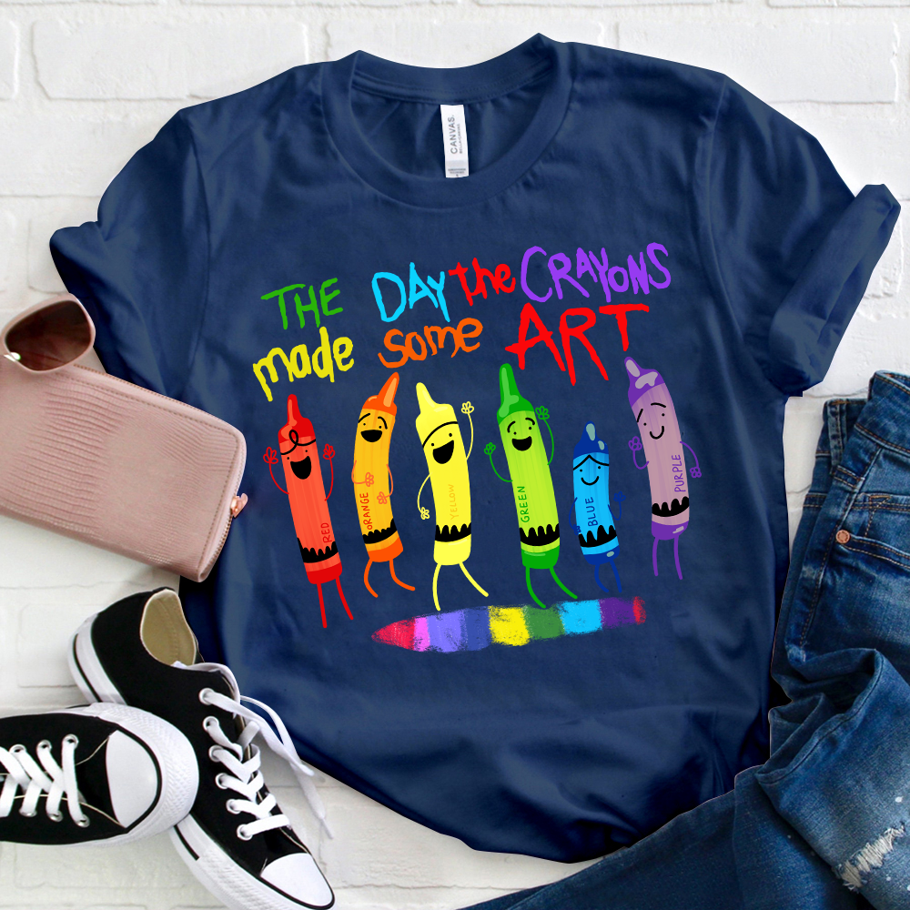 The Day The Crayons Made Some Art T-Shirt