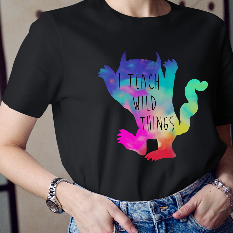 I Teach Wild Things Monster Teacher T-Shirt