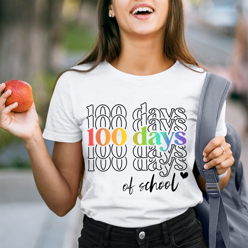 This Is My Hundredth Day In School Teacher T-Shirt