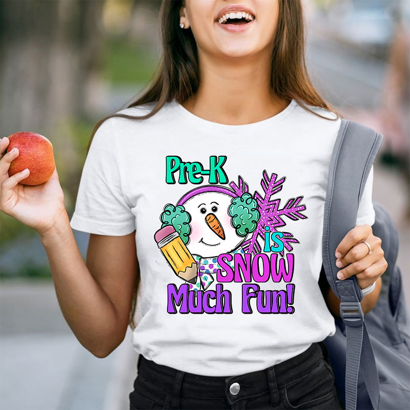 Personalized Is Snow Much Fun Teacher T-Shirt