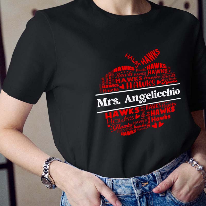 Personalized Name And School Mascot Teacher T-Shirt