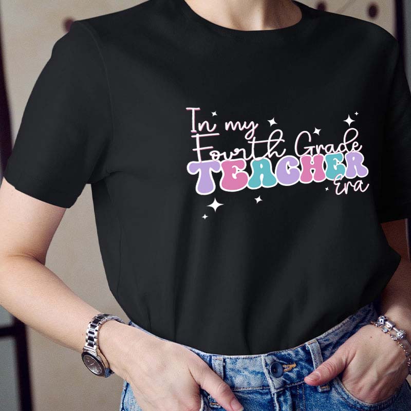 Personalized Grade In My Teacher Era Teacher T-Shirt