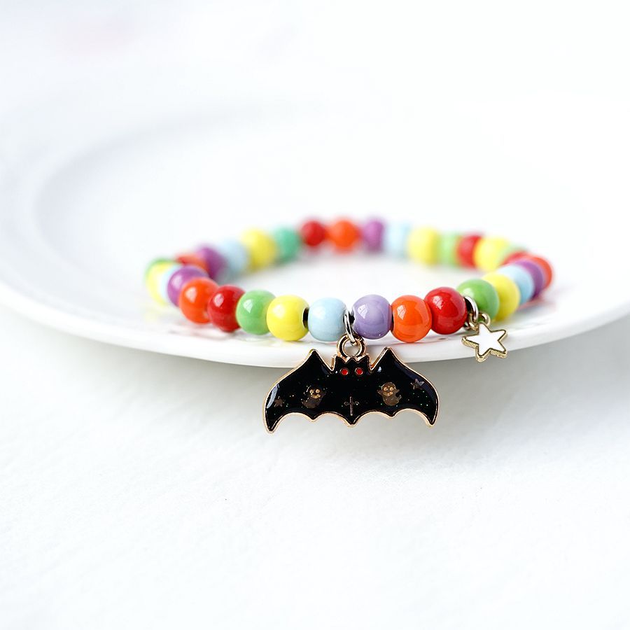 The Bat Is Coming Beads Metal Bracelet