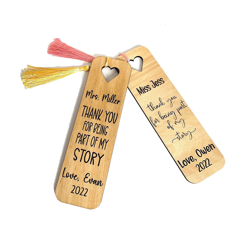 Personalized Thank You For Being Part Of My Story Teacher Bookmark