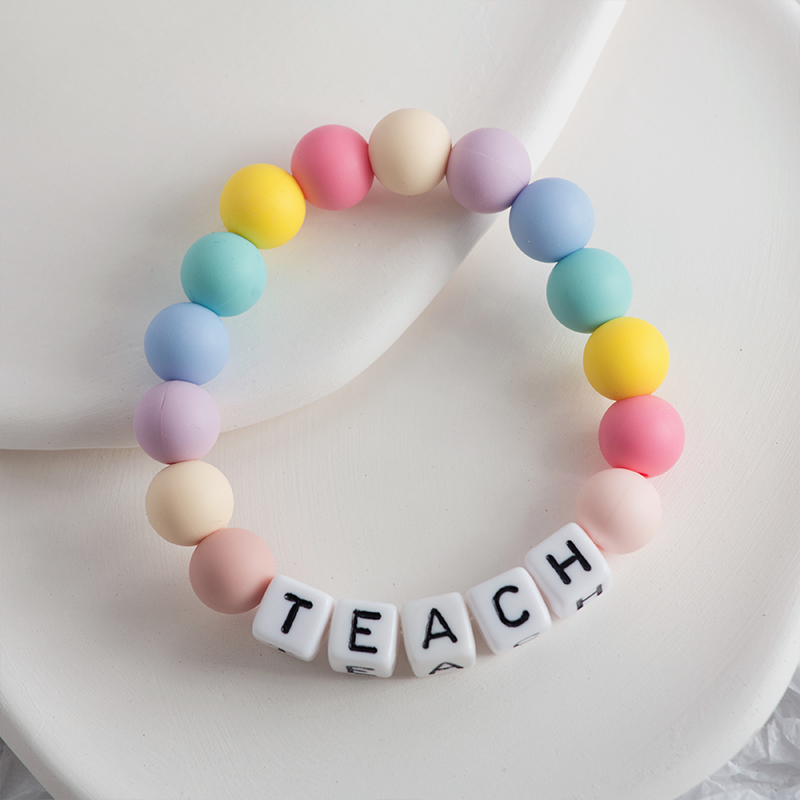 Colorful Silicone Bead Bracelet