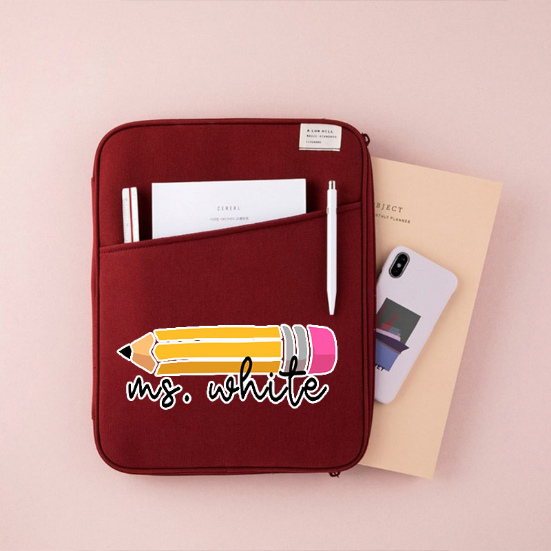 Personalized Pencil Teacher 13" MacBook Case