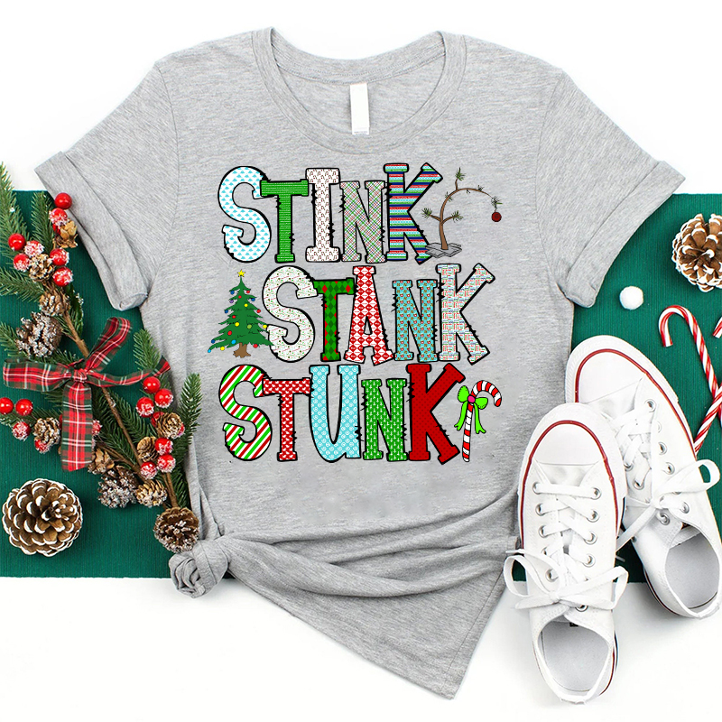 Stink Stank Stunk Candy Canes Teacher T-Shirt