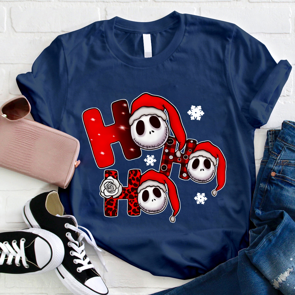 HO HO HO The Nightmare Before Christmas Teacher T-Shirt