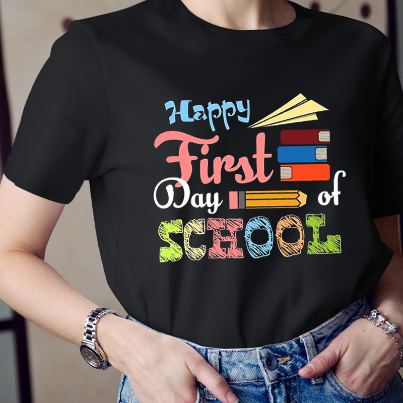 Happy First Day Of School Youth Vibes T-Shirt