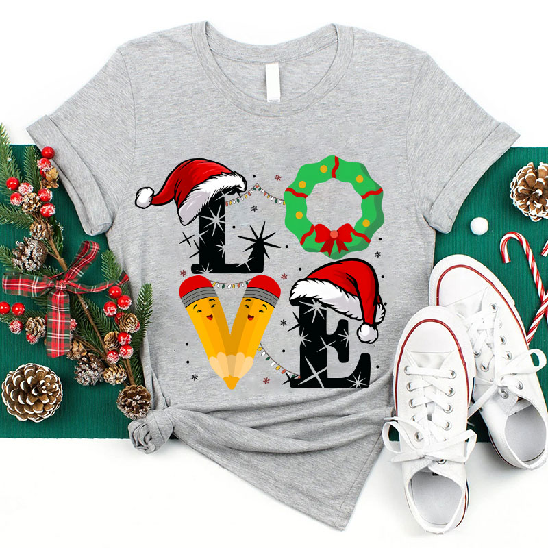 I Love Christmas Teacher T-Shirt
