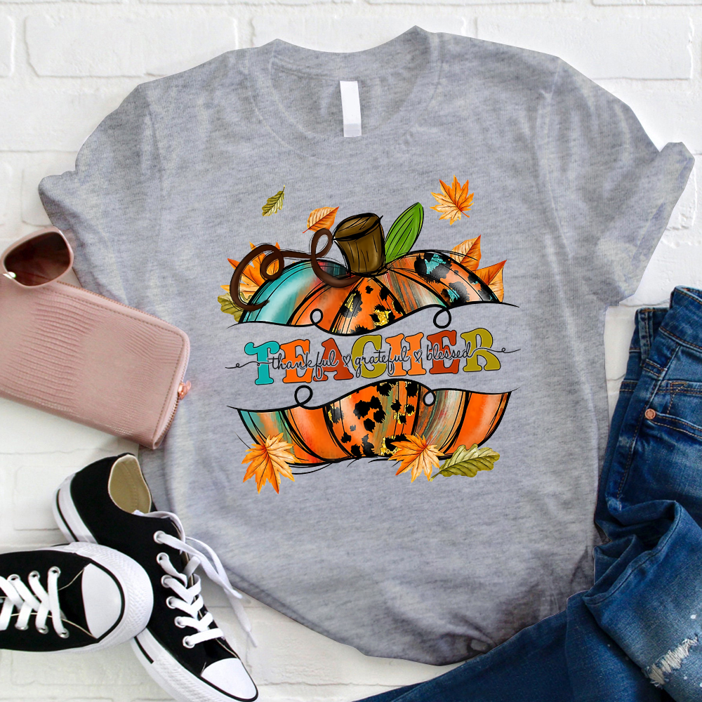 Pumpkin Teacher T-Shirt