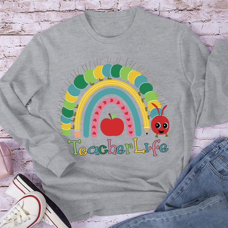 Alive Colourful Rainbow Long Sleeve T-Shirt