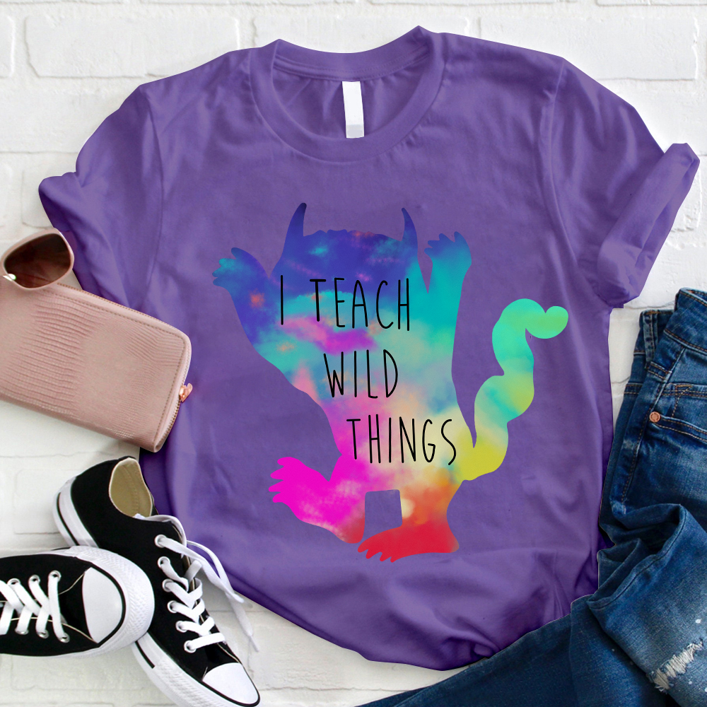 I Teach Wild Things Monster Teacher T-Shirt