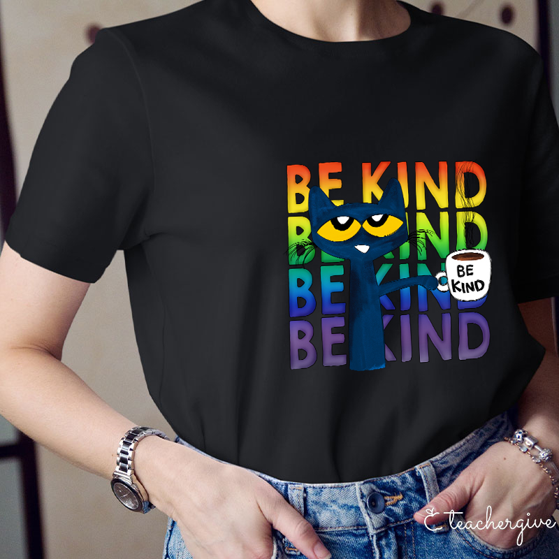 Be Kind Coffee Be Kind Cat T-Shirt