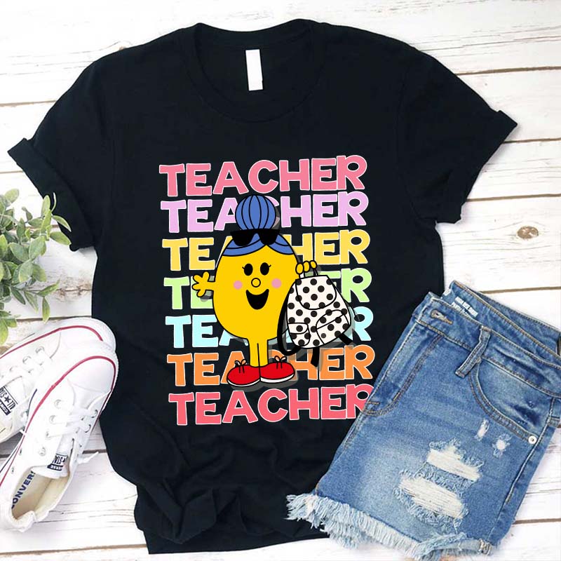 Little Miss Summer Teacher Style T-Shirt