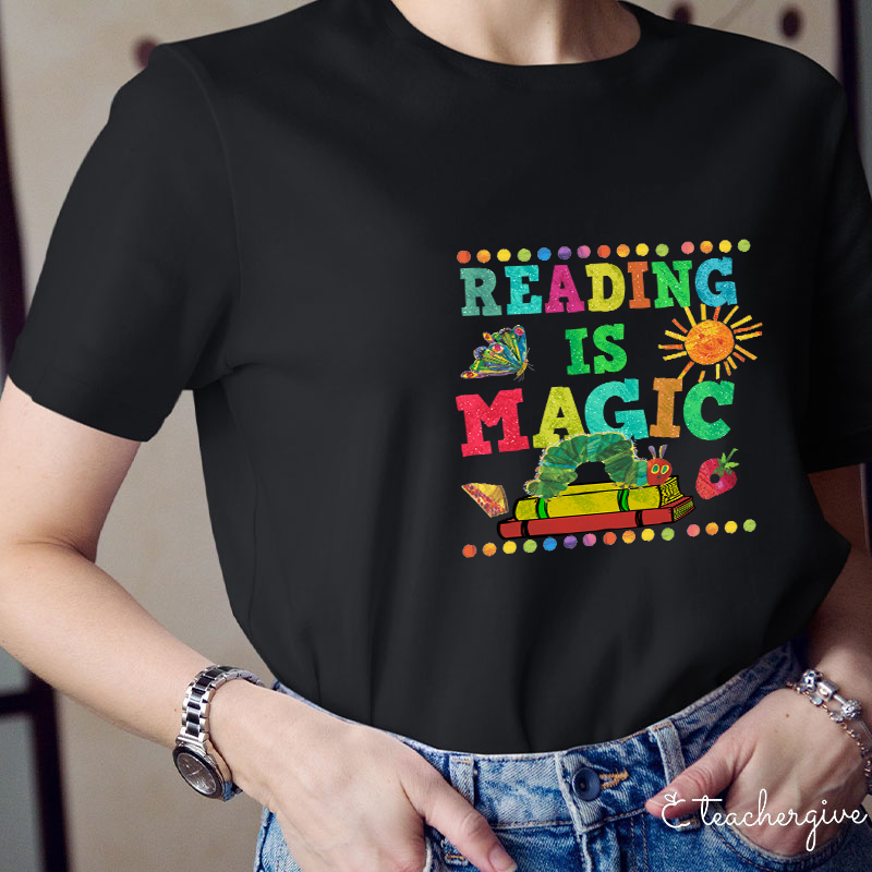 Reading Is Magic Teacher T-Shirt
