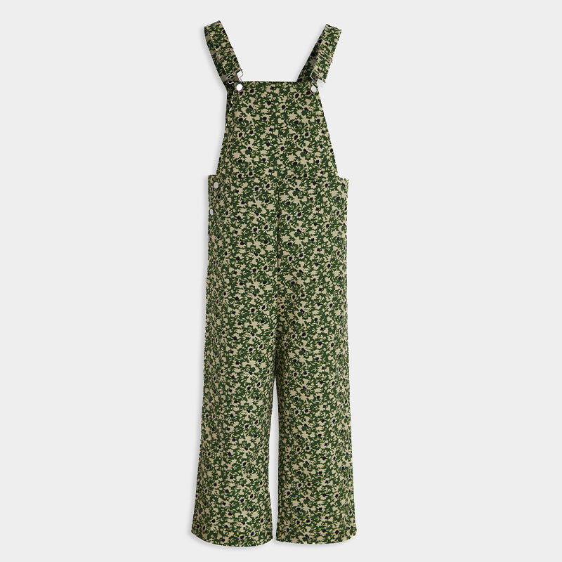 Floral Printed Casual Overalls
