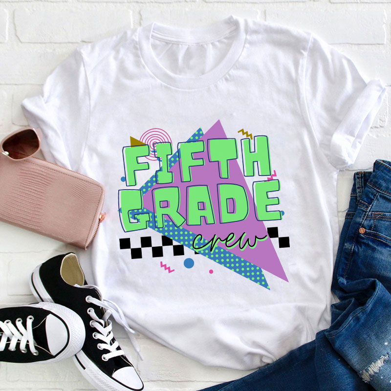 Personalized Grade Crew Teacher T-Shirt