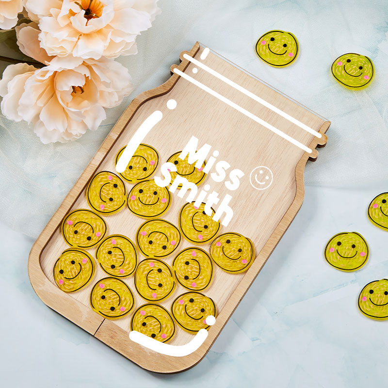 Personalized Fill The Jar With Smile Teacher Reward Jar