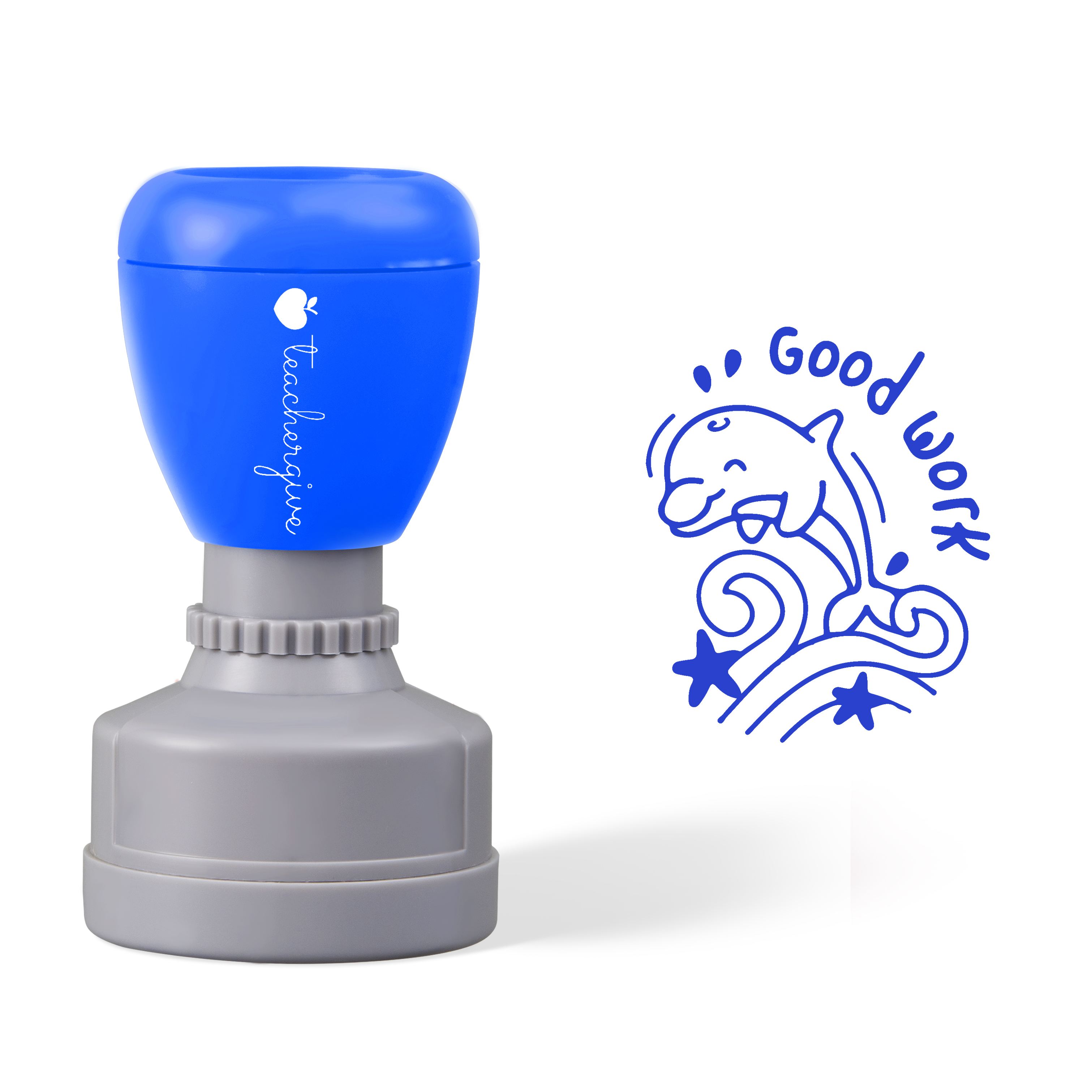 Good Work Dolphin Teacher Stamp