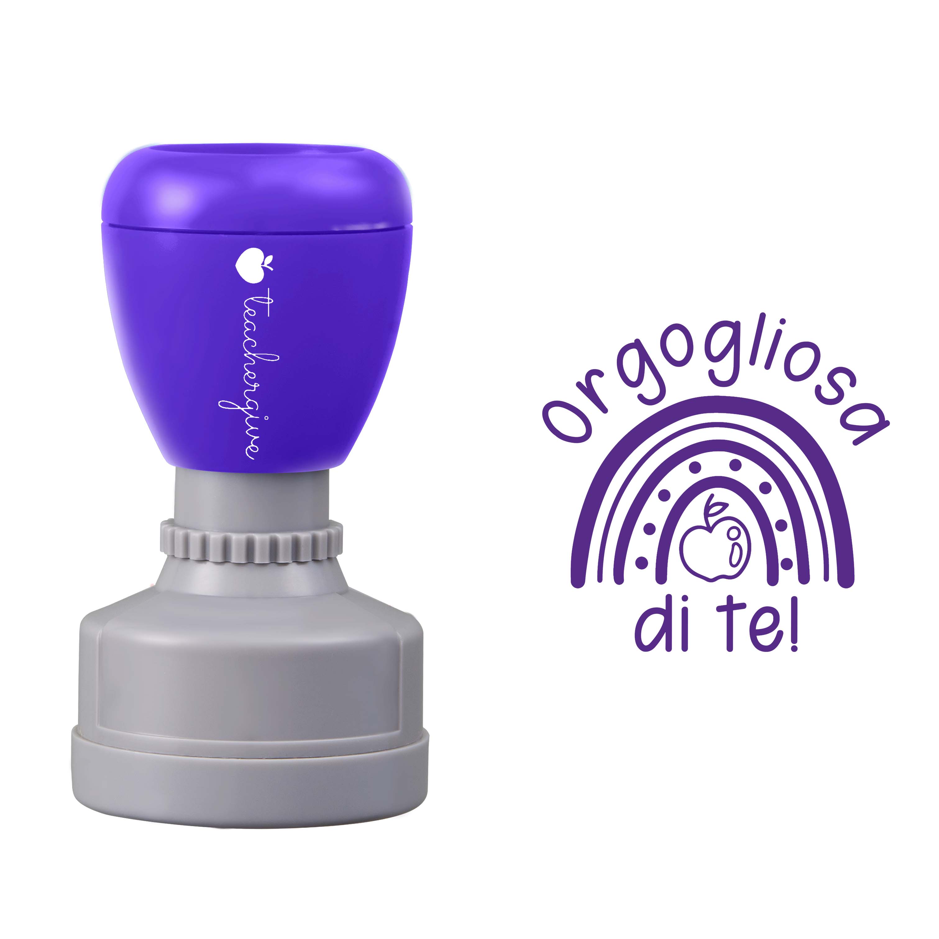 Orgogliosa di te Teacher Stamp