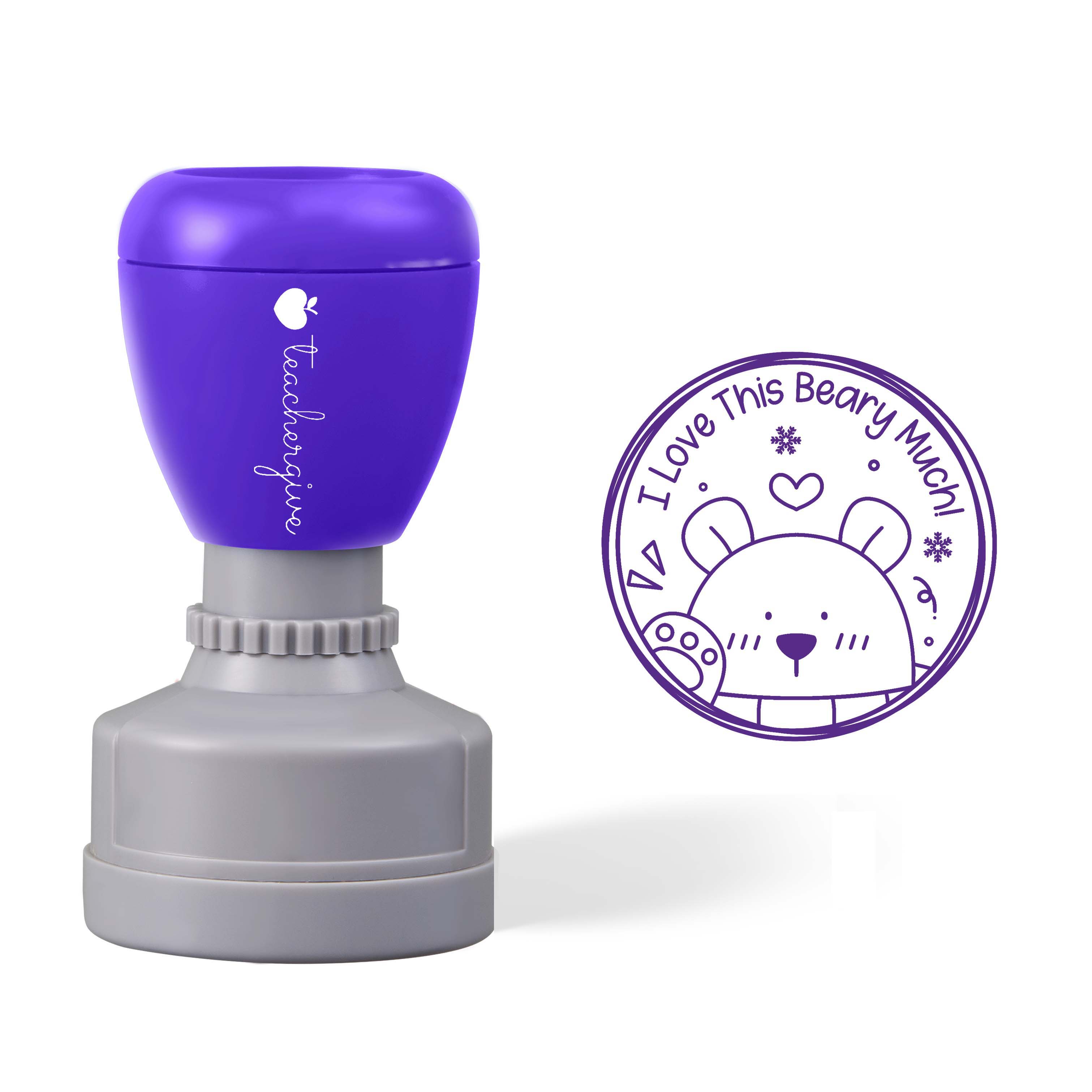 I Love This Beary Much Teacher Stamp