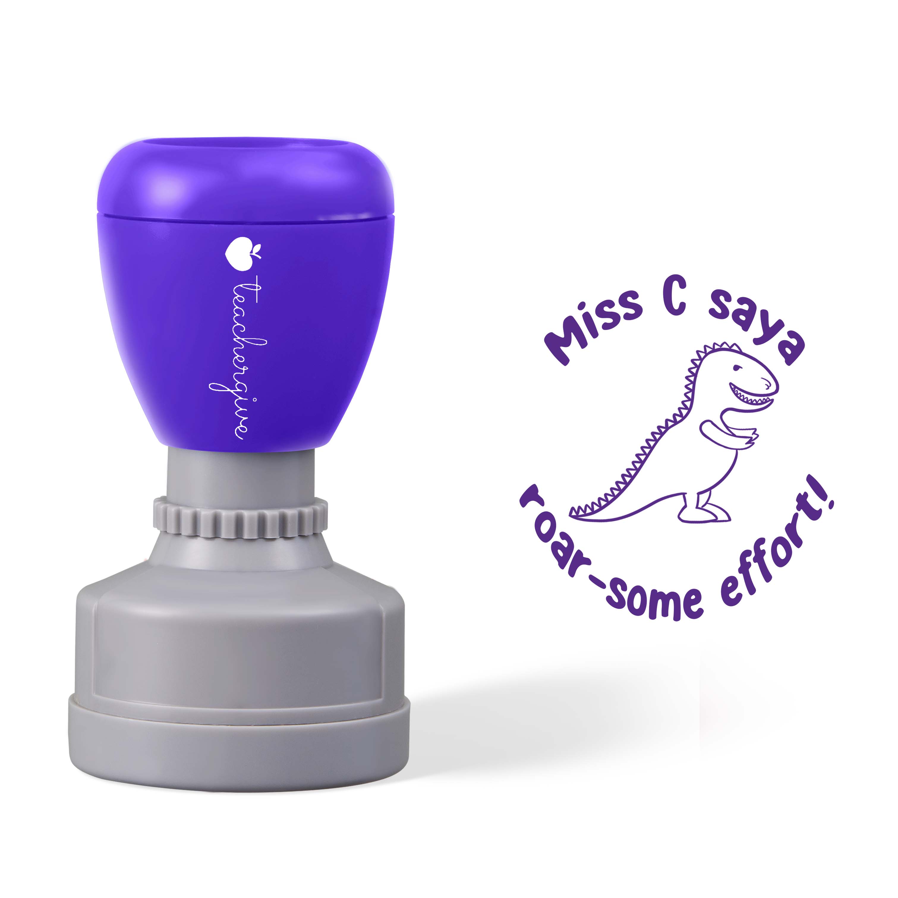 Personalized  Roar-some Effort Teacher Stamp