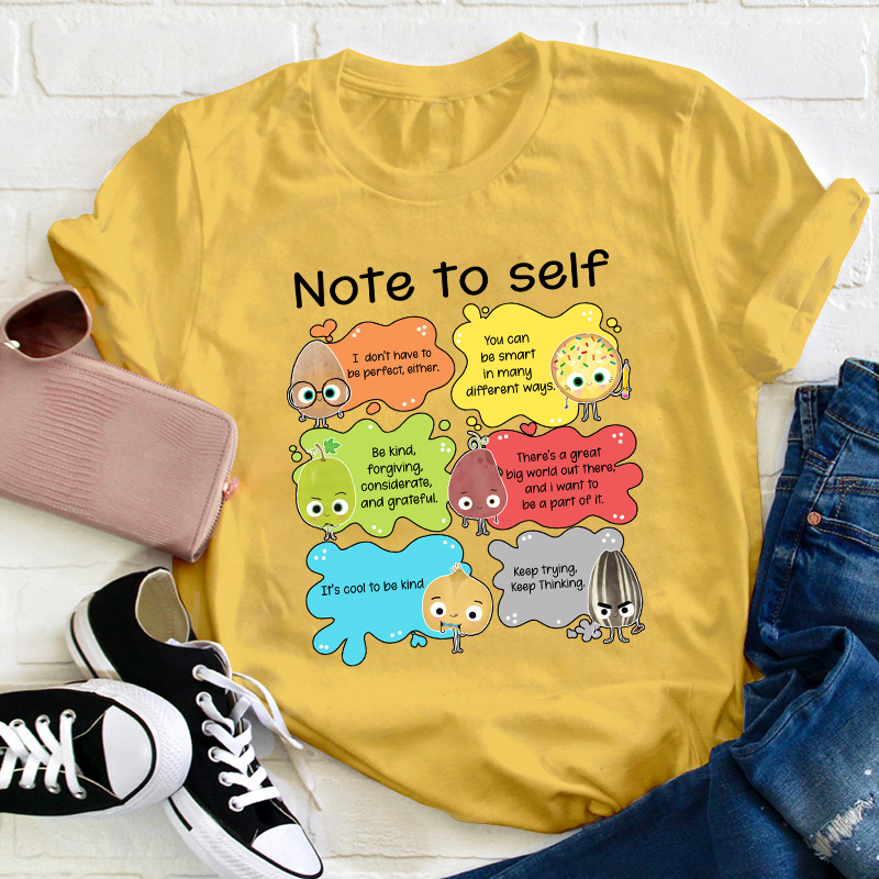 Note To Self You Are Perfect Teacher T-Shirt
