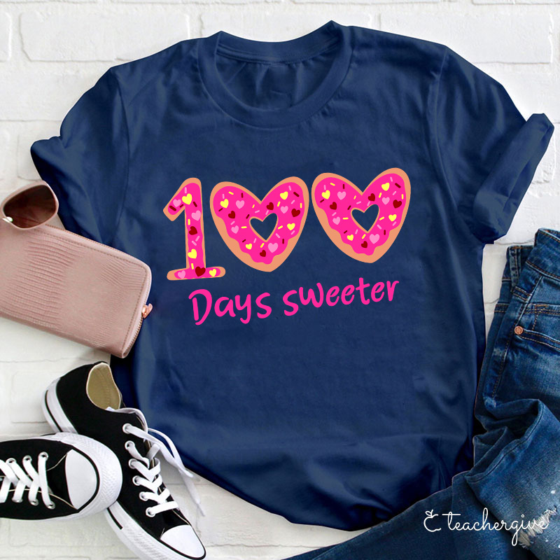 100 Days Sweeter Teacher T-Shirt