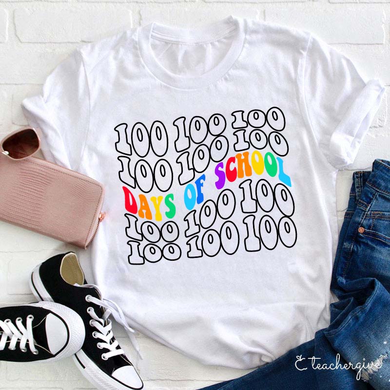100 Days Of School Teacher T-Shirt