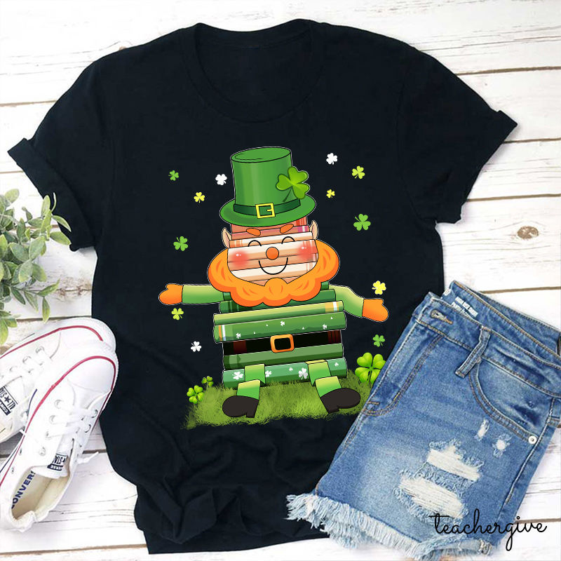 Book Leprechaun Teacher T-Shirt