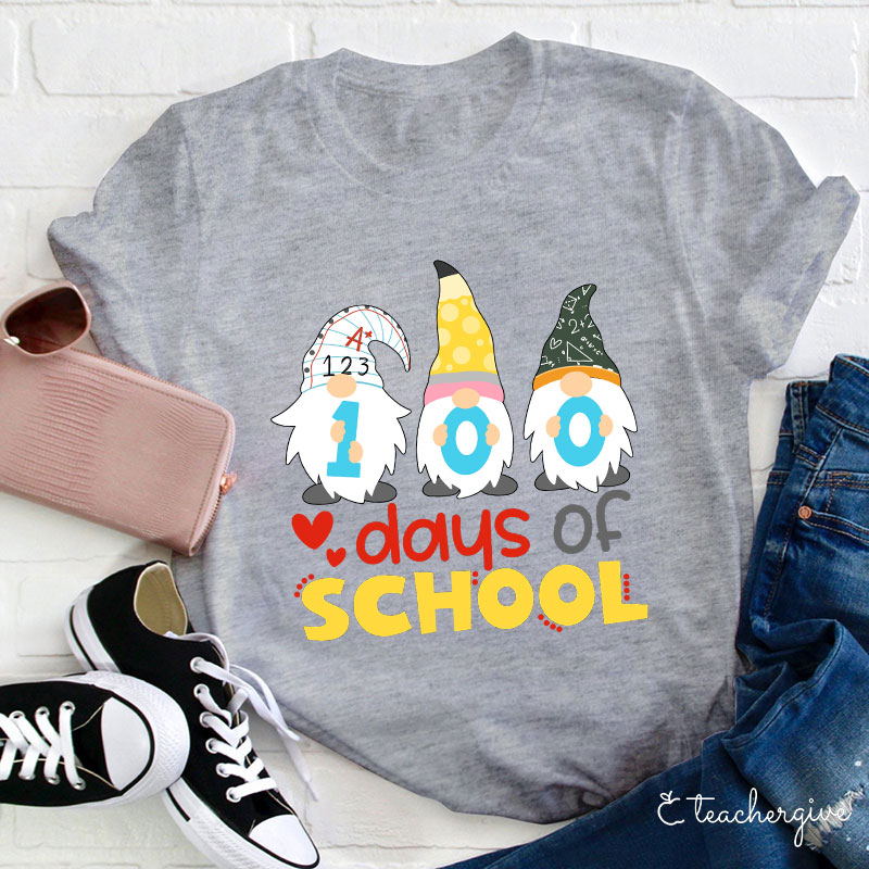 100 Days Of School Teacher T-Shirt