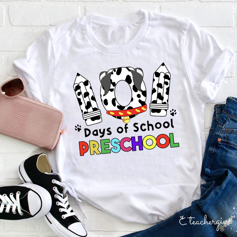 Personalized 101 Days Of School Teacher T-Shirt