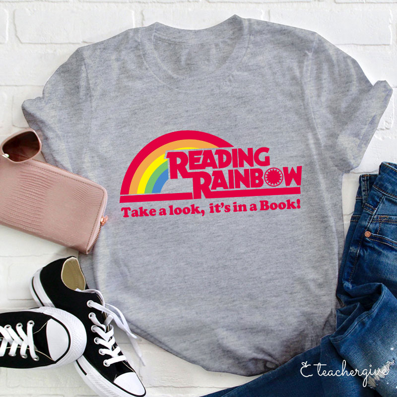 Take A Look It's In A Book Teacher T-Shirt
