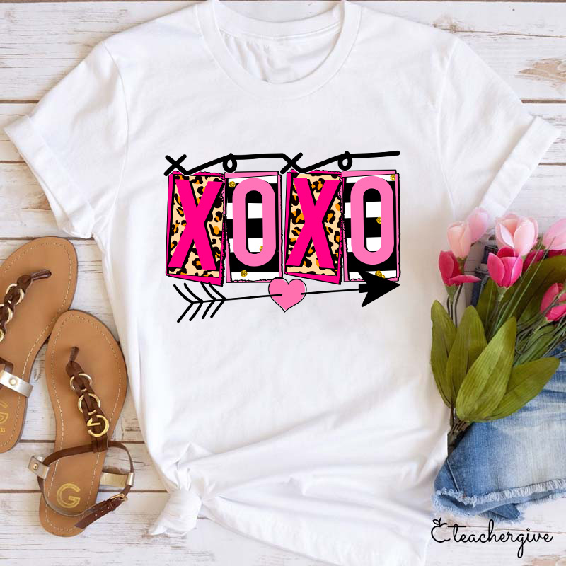 Xoxo Heart And Arrow Teacher T-Shirt