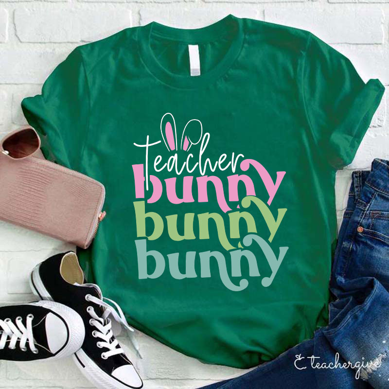 Hoppy Bunny Teacher T-Shirt