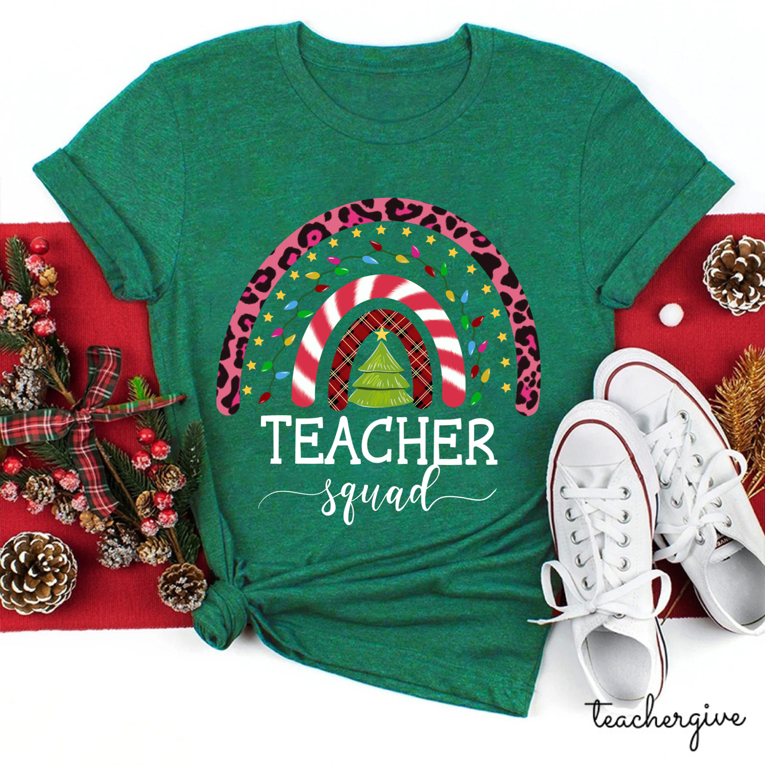 Join the Christmas Teacher Squad Teacher T-Shirt