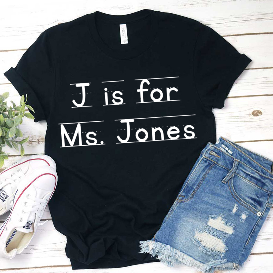 Personalized J Is For Ms Jones T-Shirt