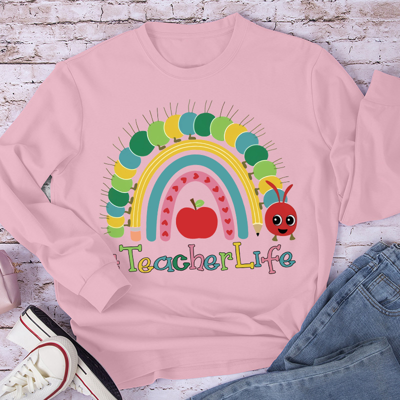 Alive Colourful Rainbow Long Sleeve T-Shirt