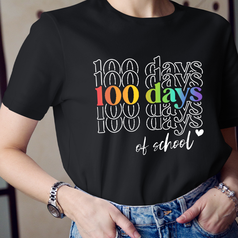 This Is My Hundredth Day In School Teacher T-Shirt
