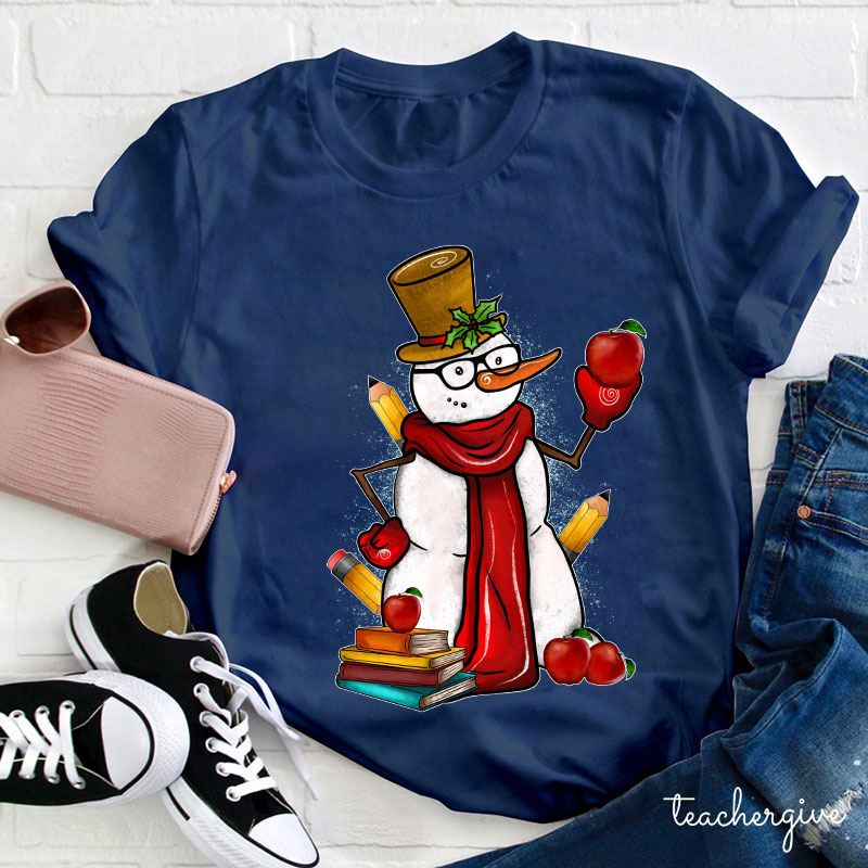 Come And Learn With The Snowman Teacher T-Shirt