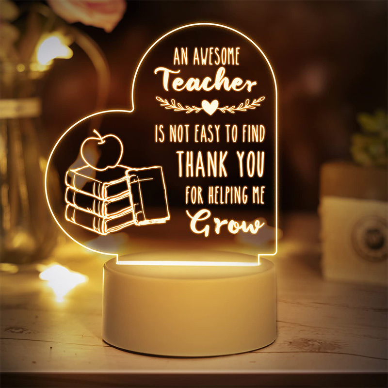 An Awesome Teacher Night Lamp Teacher Gift