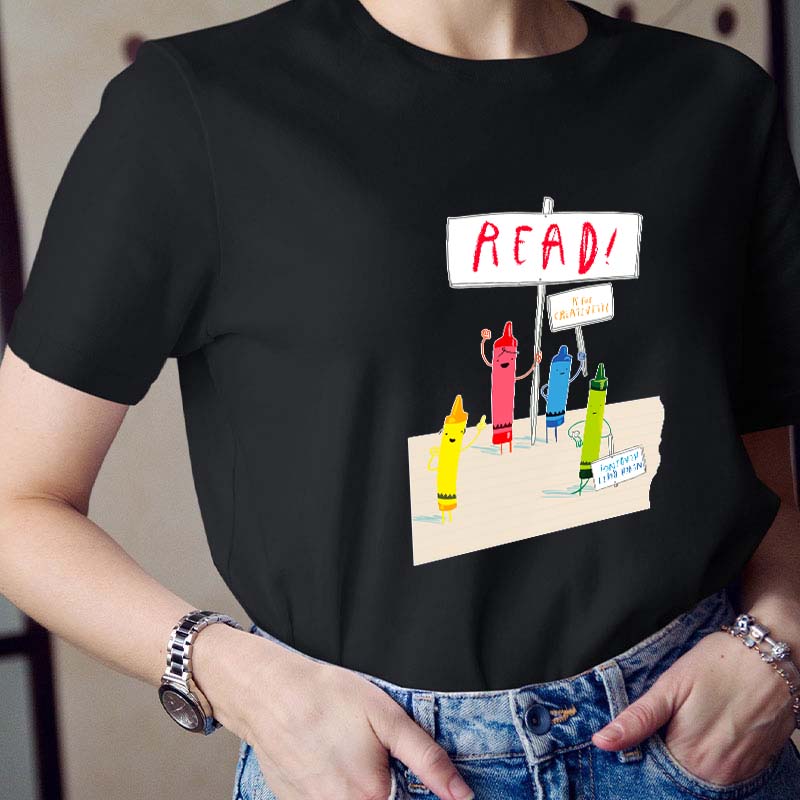 Crayons Call For Reading Teacher T-Shirt