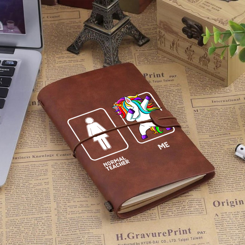 Normal Teacher & Me Faux Leather Notebook