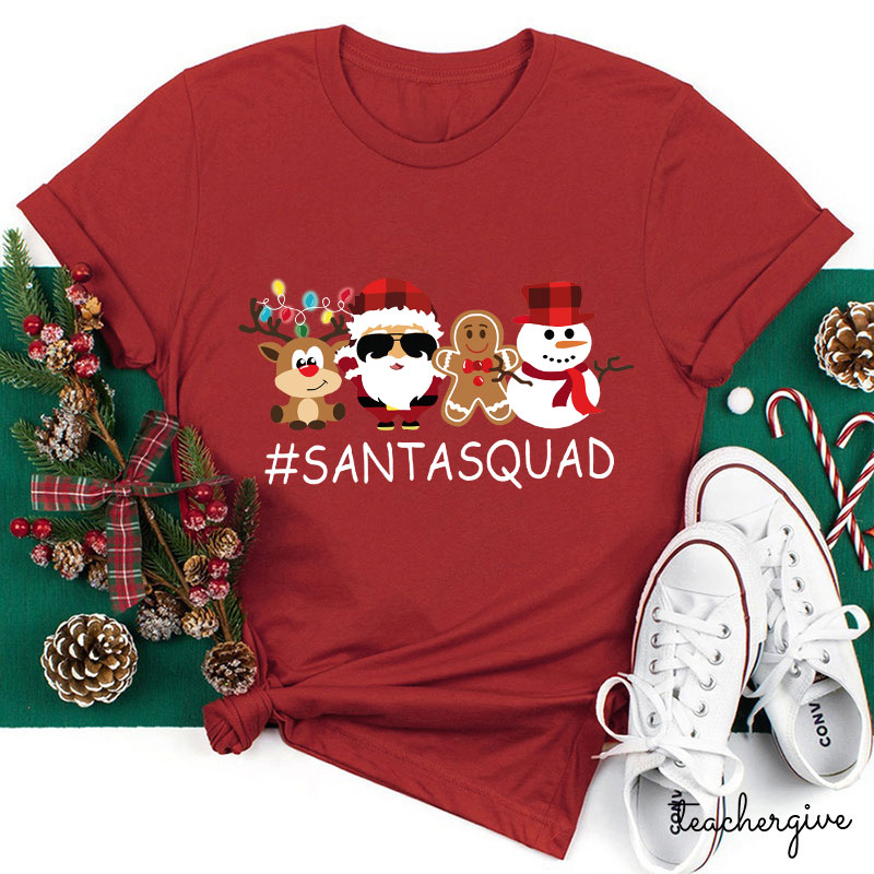 Santa Squad Teacher T-Shirt